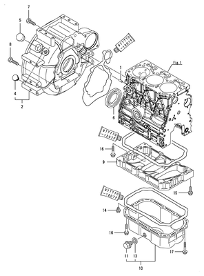 FLYWHEEL HOUSING & OIL SUMP (3TNV80F-SDSA)