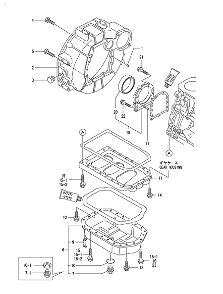 FLYWHEEL HOUSING & OIL SUMP (3TN84TL-RTBZ)