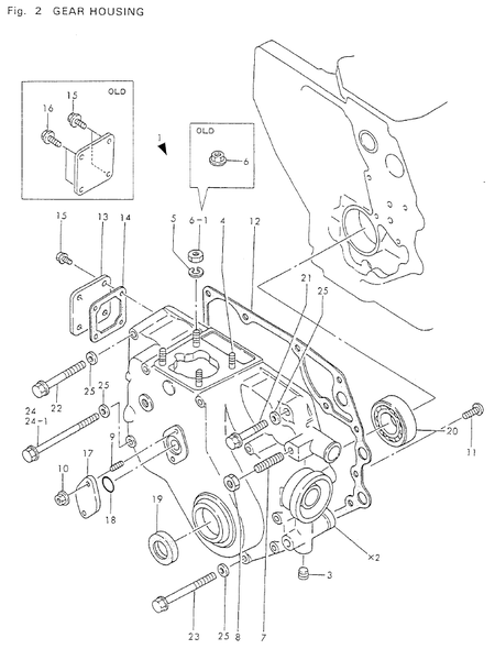 GEAR HOUSING (2T75U-N)