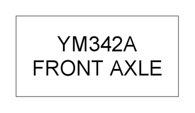 FRONT AXLE (YM342A)