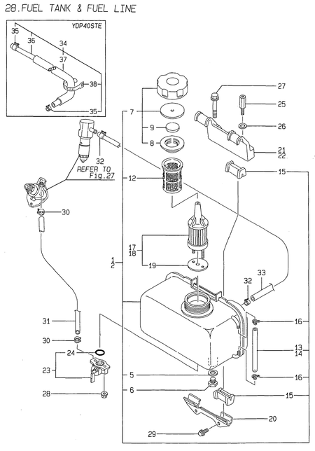 FUEL TANK & FUEL LINE (L40AE-DP3ST)