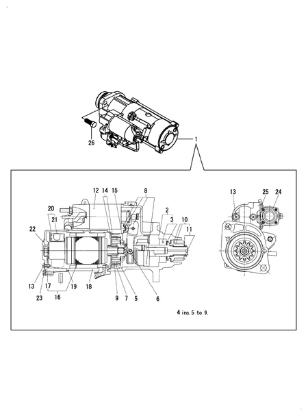 STARTER MOTOR (4TN107FTT-1SYA2)