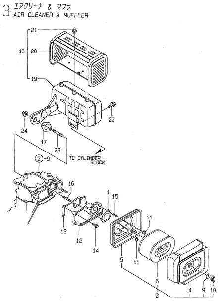 AIR CLEANER & MUFFLER (YDW190E-6EB)