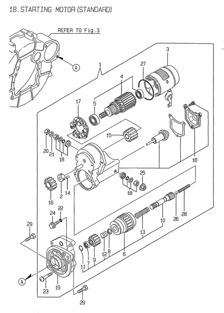 STARTING MOTOR(STANDARD) (4TNE88-SA)