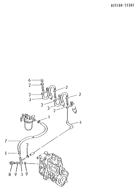 FUEL RETURN PIPES (3TN84L-RFAVM) FUEL RETURN PIPES (3TN84L-RFAVM)