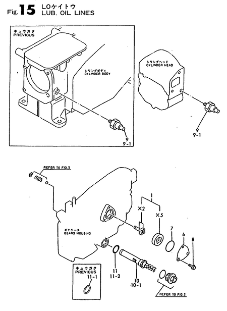 LUB. OIL LINES (TF90-I) LUB. OIL LINES (TF90-I)