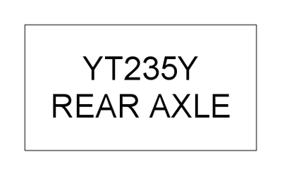REAR AXLE (YT235Y)