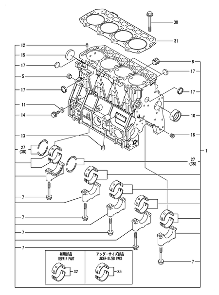 CYLINDER BLOCK (4TNE92-POM)