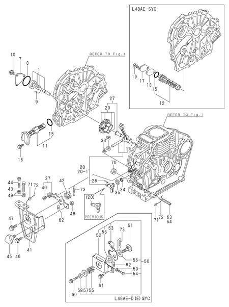 LUB.OIL PUMP & GOVERNOR (L48AE-DGYC) LUB.OIL PUMP & GOVERNOR (L48AE-DGYC)