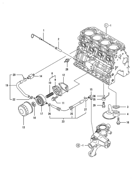 LUB.OIL SYSTEM (4TNV84T-GKM)