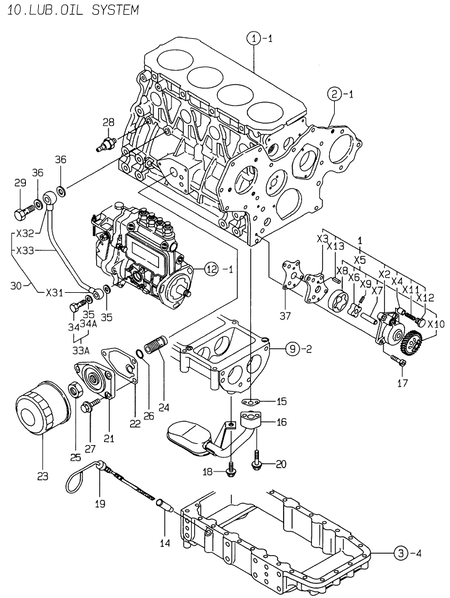 LUB.OIL SYSTEM (4TNE88-ELAN)