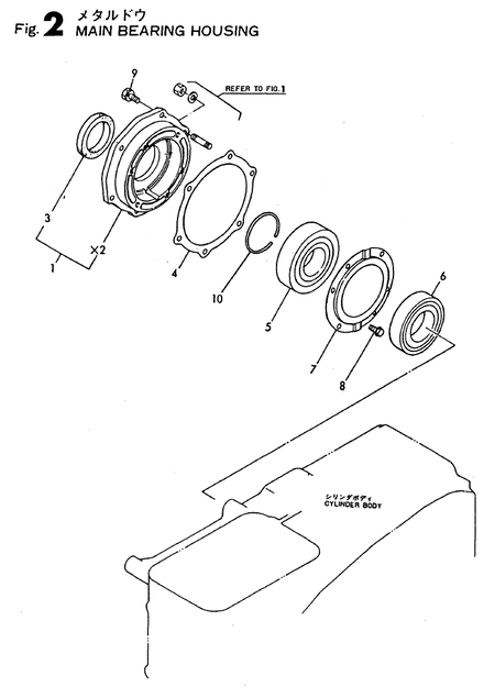 MAIN BEARING HOUSING (TF65H-DI) MAIN BEARING HOUSING (TF65H-DI)
