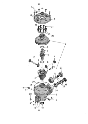 FRONT DIFFERENTIAL (YU1000DK-BRAHMA)