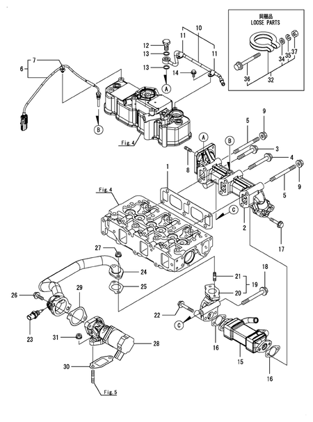 EXHAUST MANIFOLD (3TNV88C-D7Y)