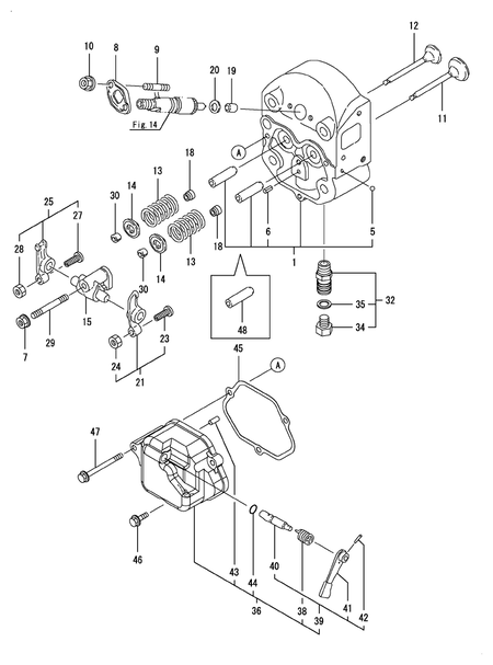 CYLINDER HEAD & BONNET (TF90N-L)