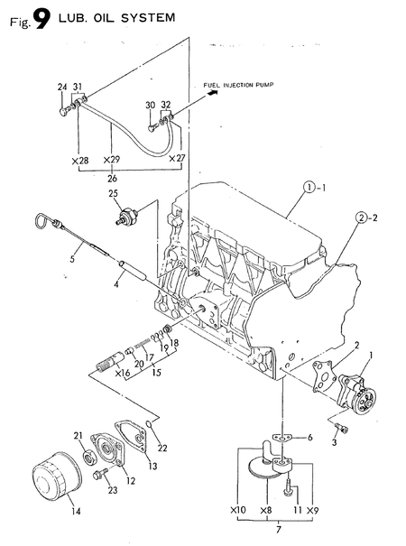 LUB. OIL SYSTEM (4TN82L-RTGS)