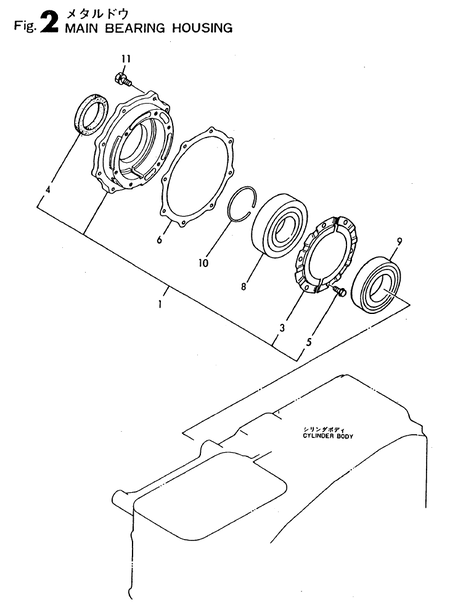 MAIN BEARING HOUSING (TF155H-DI) MAIN BEARING HOUSING (TF155H-DI)