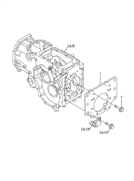REAR BRACKET (EX3200(YANMAR))