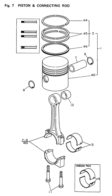 PISTON&CONNECTIONG ROD (2TR13A) PISTON&CONNECTIONG ROD (2TR13A)