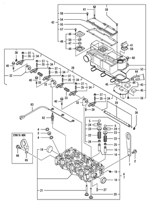 CYLINDER HEAD & BONNET (3TNV76-HGE) CYLINDER HEAD & BONNET (3TNV76-HGE)