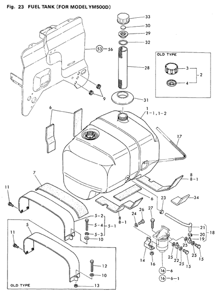 FUEL TANK (FOR MODEL YM500D (YM500D)