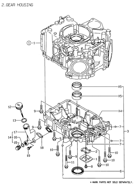 GEAR HOUSING (2V78C-TX)