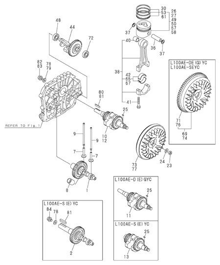 Shop CRANKSHAFT, PISTON & CAMSHAFT (L100AE-DVYC) today | Yanmar US