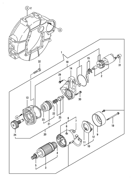 STARTING MOTOR (3TNV88-BDNSS)