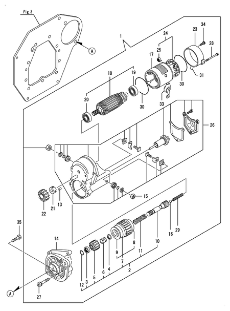 STARTER MOTOR (3TNV80F-NCUK)