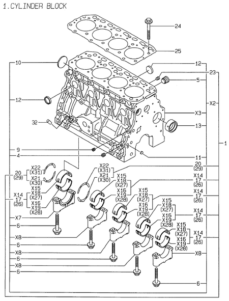 CYLINDER BLOCK (4TNE88-ELAN) CYLINDER BLOCK (4TNE88-ELAN)