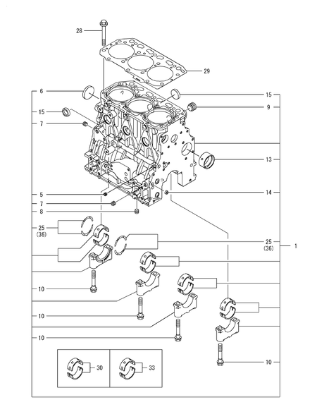 CYLINDER BLOCK (3TNV88F-ESSY) CYLINDER BLOCK (3TNV88F-ESSY)
