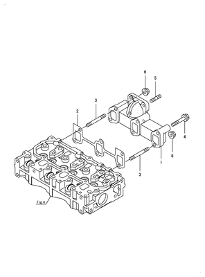 EXHAUST MANIFOLD (3TNM74F-SACVS)