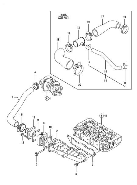 SUCTION MANIFOLD (3TNV84T-BKSA)