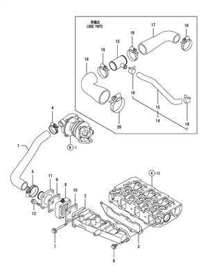 SUCTION MANIFOLD (3TNV84T-BKSA) SUCTION MANIFOLD (3TNV84T-BKSA)