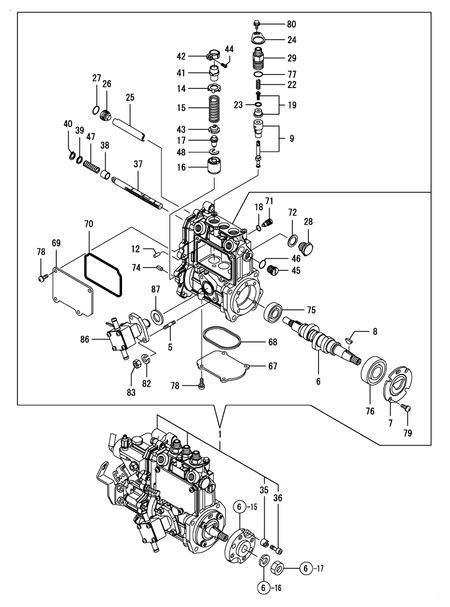 FUEL INJECTION PUMP (3TNM68-ASA3)