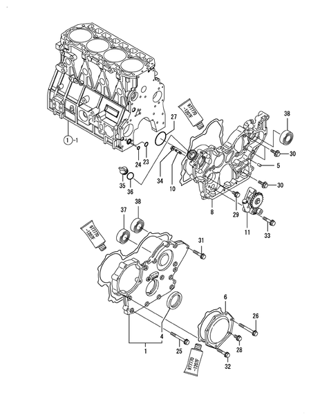 GEAR HOUSING (4TNV98T-MRF)