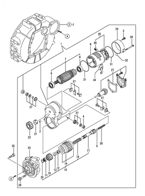 STARTING MOTOR (3TNV84T-BGGE) STARTING MOTOR (3TNV84T-BGGE)
