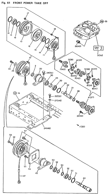 FRONT POWER TAKE OFF (YM140D) FRONT POWER TAKE OFF (YM140D)