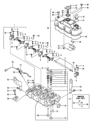CYLINDER HEAD & BONNET (3TNV88F-ESGY) CYLINDER HEAD & BONNET (3TNV88F-ESGY)