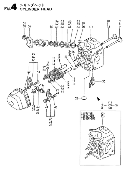CYLINDER HEAD (TS60C-GB) CYLINDER HEAD (TS60C-GB)