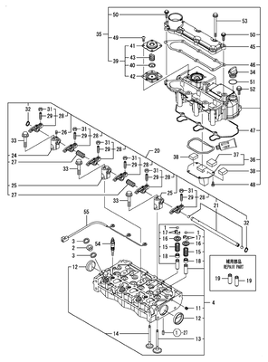 CYLINDER HEAD & BONNET (3TNM68-ASA) CYLINDER HEAD & BONNET (3TNM68-ASA)