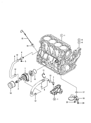LUB. OIL SYSTEM (4TNV98T-NSA) LUB. OIL SYSTEM (4TNV98T-NSA)