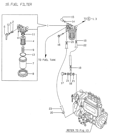 FUEL FILTER (4TNE84-G1A)
