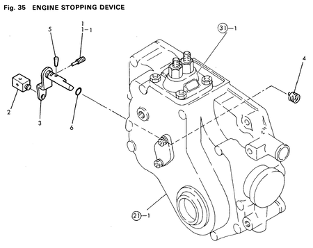 ENGINE STOPPING DEVICE (2T75U-N)
