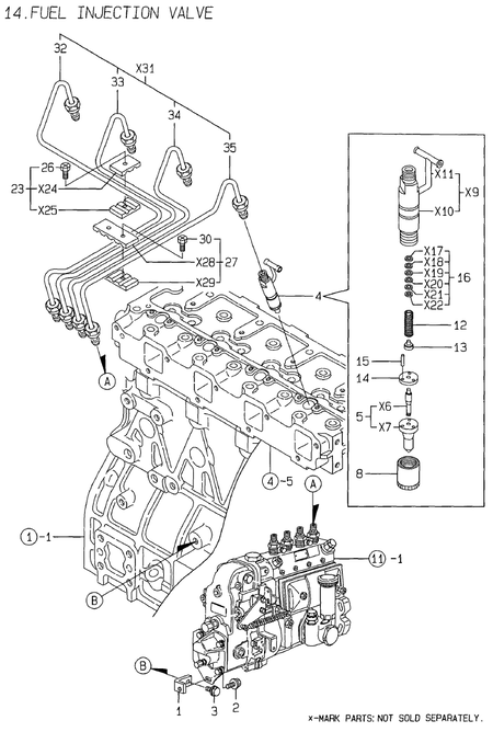 FUEL INJECTION VALVE (4TNE94-SF) FUEL INJECTION VALVE (4TNE94-SF)
