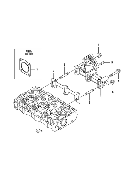 EXHAUST MANIFOLD (3TNM68-AMW)