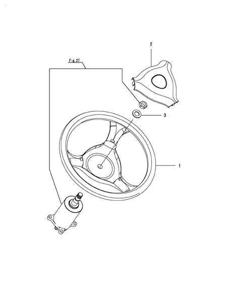 STEERING WHEEL (SC2400(YANMAR))