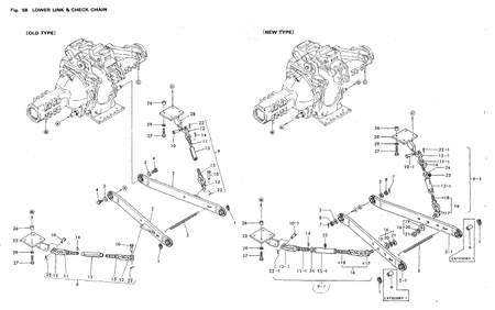 LOWER LINK & CHECK CHAIN (YM500D) LOWER LINK & CHECK CHAIN (YM500D)