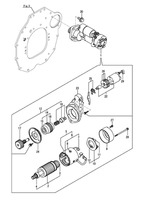 STARTER MOTOR (4TNV98C-XNITL)