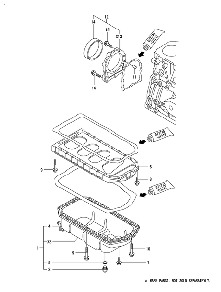 LUB. OIL SUMP (4TNA78E-RDWF)